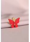 BFS Kırmızı Kelebek Model Kadın Kolye