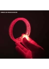 BFS  Kırmızı Led Işıklı Baskı Yapılabilen Pilli Bileklik Bilezik 1,5 cm Genişlik