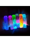 BFS  Kırmızı Led Işıklı Baskı Yapılabilen Pilli Bileklik Bilezik 1,5 cm Genişlik
