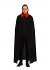 BFS  Kırmızı Yakalı Siyah Dracula Pelerin 120 cm