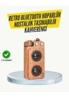 BFS Klasik Görünümlü Bluetooth Hoparlör 360 Derece Stereo ve FM Radyo