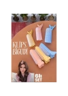 BFS Klipsli Saç Bigudisi Isısız Doğal Bukle Gece Bigudisi 3 cm 6 lı Set