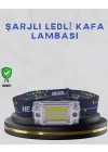 BFS Kompakt LED Kafs Feneri USB Şarjlı Manyetik 2 Işık Modlu 215 Lümen