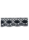 BFS Kopanaki Dantel en 5 cm Badem Model Siyah 1 Metre