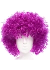 BFS   Koyu Mor Renk Violet Afro Bonus Saç Peruk