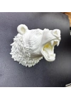 BFS Krem Ayı Figürü Duvar Süsü Asılabilir Hediyelik Dekoratif 25x19 cm