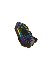 BFS  KRM2 RGB Motosiklet Sürücüleri İçin IPX6 Su Geçirmez Özellikli Kablosuz Bluetooth Kulaklık - Siyah