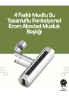 BFS Krom Musluk Başlığı | 4ü 1 Arada Su Çıkışı | Kolay Montajlı