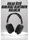 BFS Kulak Üstü Kablosuz Bluetooth Kulaklık Yumuşak Süngerli SD Kart Girişli