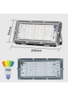 BFS  Kumandalı Led Işık Dış Cephe AydınlatmasıÇok Renkli RGBLed Panel Işık PartiLed Aydınlatma