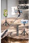 BFS Kumandalı Tripod Telefon Tutucu Selfie Çubuğu 360 Derece Dönebilen