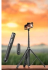 BFS Kumandalı Tripod Telefon Tutucu Selfie Çubuğu 360 Derece Dönebilen
