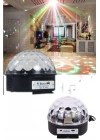 BFS Küre Disko Topu Müzik Çalar Renkli Lazer Işıklı Bluetooth Disko Parti Işığı Kumandalı