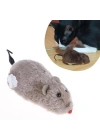 BFS  Kurmalı Kedi Eğitim Oyuncağı Tüylü Peluş Fare Yakalama İnteraktif Sevimli Eğlenceli Oyuncak