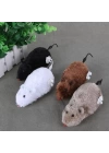 BFS  Kurmalı Kedi Eğitim Oyuncağı Tüylü Peluş Fare Yakalama İnteraktif Sevimli Eğlenceli Oyuncak