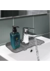 BFS  Lavabo İçin Silikon Esnek Mat Musluk Sapı Damlama Tutucu Raf Mutfak Tezgahı Sıçrama Koruma