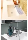 BFS  Lavabo İçin Silikon Esnek Mat Musluk Sapı Damlama Tutucu Raf Mutfak Tezgahı Sıçrama Koruma