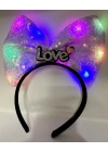 BFS   Led Işıklı 3 Farklı Fonksiyonda Yanan Lila Fiyonk Taç 20X17 cm