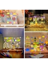 BFS  LED Işıklı Kendiliğinden Renkli Fosforlu Kalemli Dikdörtgen Yazı Panosu 20x30 cm