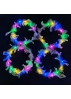 BFS   Led Işıklı Rengarenk Yanan 3 Fonksiyonlu Otrişli Parti Tacı Renkli 12x12 cm