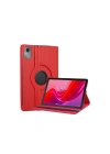 BFS  Lenovo Tab M11 TB330FU 360 Tablet Deri Kılıf - Kırmızı
