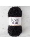 BFS LOREN SILVER SİYAH EL ÖRGÜ İPİ - RS1001 - 34093