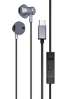 BFS LS-730 1.2M iPhone 15 Serisi ile Uyumlu Type-C Kablolu Kulaklık - Gri