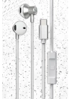 BFS LS-730 1.2M iPhone 15 Serisi ile Uyumlu Type-C Kablolu Kulaklık - Gri