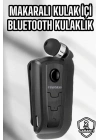 BFS Makaralı Bluetooth Kulaklık Kulak İçi Android iOS Uyumlu Titreşimli