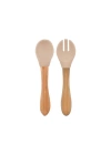 BFS    Mama Kaşığı ve Çatal Seti Bubble Beige