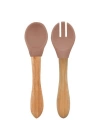 BFS   Mama Kaşığı ve Çatal Seti Woody Brown