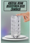 BFS Masa ve Gece Lambası Şık ve Dayanıklı Sensörlü Şarjlı Kristal Lamba