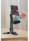BFS  Masaüstü Telefon Standı 360 Derece Dönebilen Başlıklı Ayaklı Telefon Tripodu