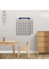 BFS  Matematik Öğreten Yüzlük Tablo Duvarda İz Bırakmaz Akıllı Kağıt Yapışkansız Statik  60x60 cm
