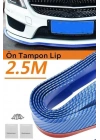 BFS  Mavi 2,5 Metre Araba Oto Ön Tampon Koruyucu Kauçuk Pratik Tampon Şerit Bant Döşeme Kiti