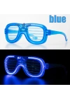 BFS Mavi Led Işıklı Parti Gözlüğü - Neon Glow Şerit Gözlük 3 Modlu