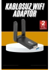 BFS Mbps Wifi Alıcı Kablosuz Wifi Adaptörü Çift Band Çift Antenli