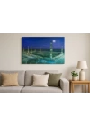 BFS  Mescid-i Nebevi Duvar Tablosu Resmi - İslami Hediye Seçeneği 40x60 cm