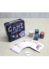 BFS Metal Kutulu 80 Chip Ve 1 Adet İskambil  Kağit Setine Sahip Poker Oyunu Alk3534