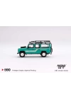BFS   Mini GT 1/64 Land Rover Defender 110 1985 County Station Wagon Trident Green