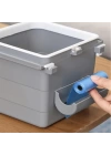 BFS  Mini Masa Çöp Kovası Plastik Tezgah Altı Geri Çekilebilir Yapışkanlı Görünmez Bölme Pratik