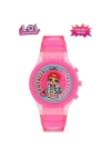 BFS   MiniFlak Lisanslı LOL Surprise LOL7210 Çocuk Pembe Işıklı Çocuk Kol Saati