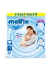 BFS   Molfix Bebek Bezi Fırsat Paketi 1 Beden 2-5 Kg 82 Adet