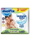 BFS   Molfix İzotonik Sulu Ferah Temizlik Islak Havlu Mendil 3Lü 180 Yaprak