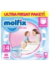 BFS  Molfix Külot Bez Ultra Fırsat Paketi 4 Beden 9-14 Kg 86 Adet