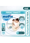 BFS   Molfix Premium Bebek Bezi Fırsat Paketi 2 Beden 3-6 Kg 70 Adet