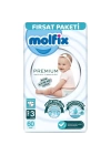 BFS   Molfix Premium Bebek Bezi Fırsat Paketi 3 Beden 4-9 Kg 60 Adet