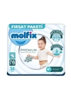 BFS   Molfix Premium Bebek Bezi Fırsat Paketi 6 Beden 15+ Kg 34 Adet