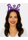 BFS  Mor Renk Bekarlığa Veda İtalik Yazı Alyanslı Bride Taç