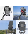 BFS  Motor,Motosiklet,Bisiklet ,Scooter İçin 360 Derece Dönebilen Dikiz Aynası Versiyonu Telefon Tutucu Aparat